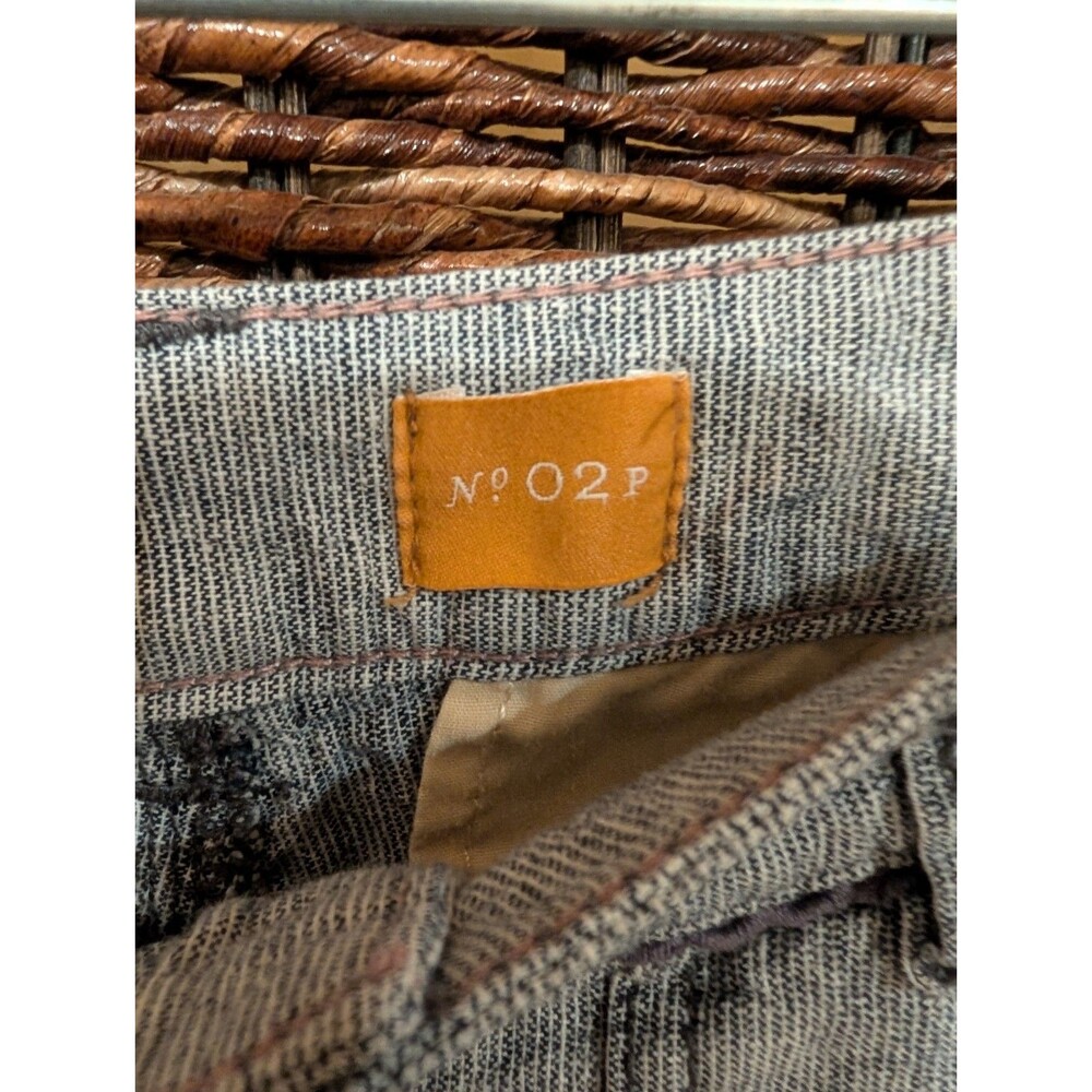 Anthropologie Pilcro Linen Embroidered Lace Wide Leg Low Rise Pants 2P Petite - Picture 8 of 11